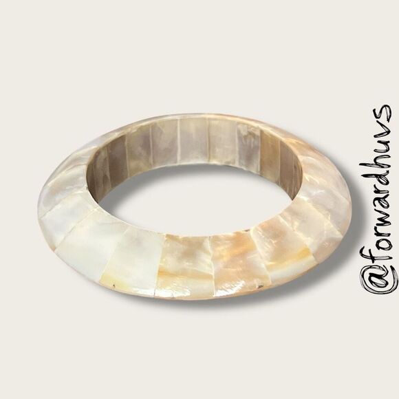Mother of Pearl Mosaic Bracelet – Elegant and Timeless - Picture 1 of 10